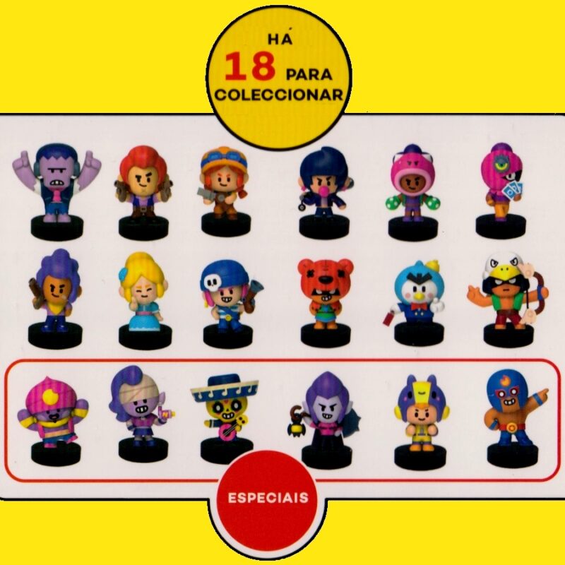 Pack 3 bonecos Brawl Stars = Nita + Rosa + Bibi - MegaPrendas.com