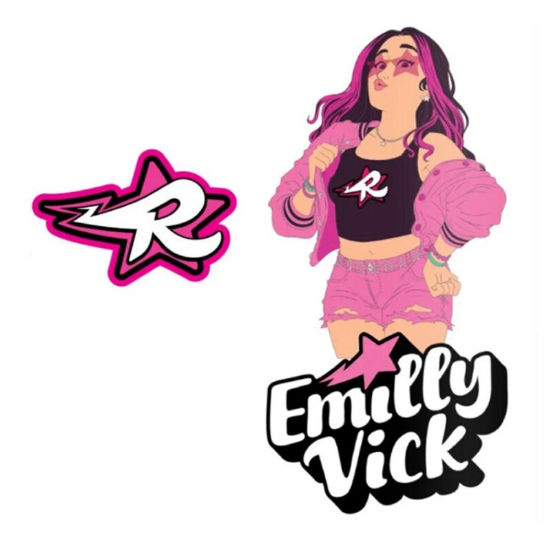 Boneca Emilly Vick vinil 15cm - MegaPrendas.com